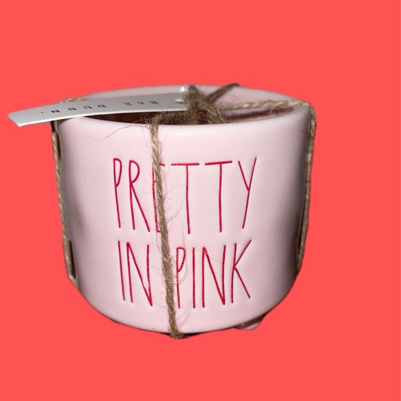 Rae Dunn Other - RAE DUNN Ceramic Valentine “PRETTY IN PINK” Planter NWT